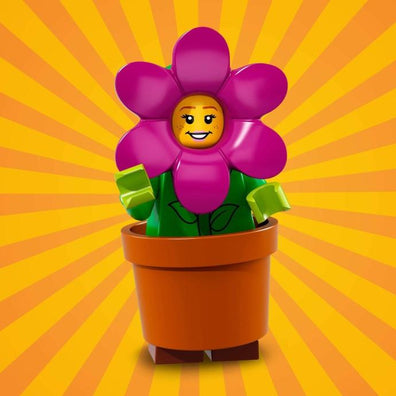 LEGO Minifigure-Flower Pot Girl-Collectible Minifigures / Series 18-COL18-14-Creative Brick Builders